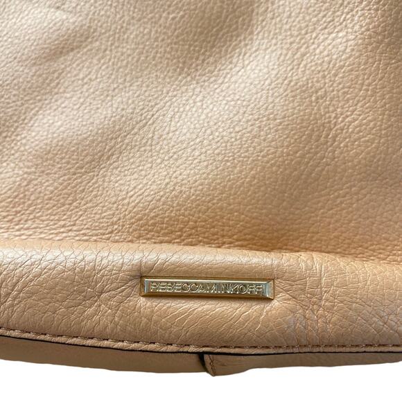 Rebecca Minkoff Tan Pebbled Leather Shoulder Bag - Picture 4 of 10